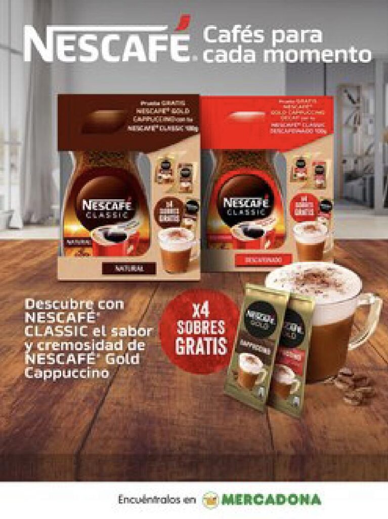 Folleto de la campaña de Nescafé